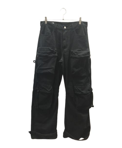 ZARA（ザラ）ZARA (ザラ) Utility Multi Cargo Pants ブラック サイズ:42の古着・服飾アイテム