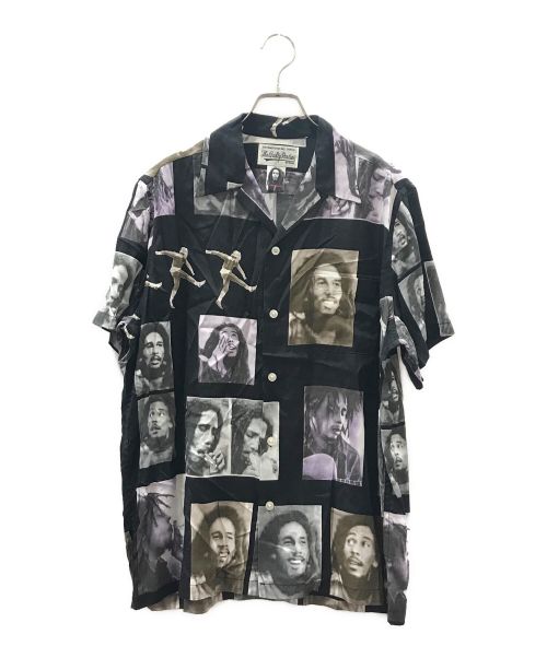 WACKO MARIA（ワコマリア）WACKO MARIA (ワコマリア) BOB MARLEY/ S/S HAWAIIAN SHIRT ブラック サイズ:Mの古着・服飾アイテム