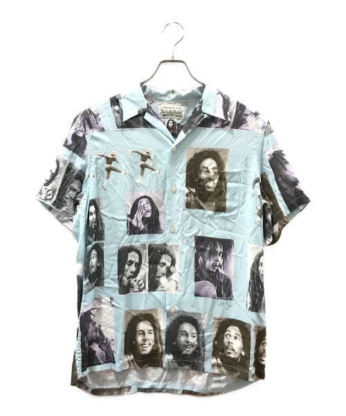 WACKO MARIA（ワコマリア）WACKO MARIA (ワコマリア) BOB MARLEY/ S/S HAWAIIAN SHIRT ブルー サイズ:Mの古着・服飾アイテム