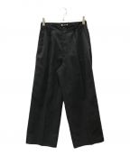 AURALEEオーラリー）の古着「HARD TWIST FINX LINEN CHINO PANTS」｜ブラック