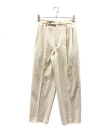 AURALEE（オーラリー）の古着「LIGHT WOOL MAX GABARDINE SLACKS」｜アイボリー