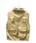 JOHN MASON SMITH（ジョンメイソンスミス）の古着「COTTON NYLON MILITARY HOOD P/O VEST」｜ベージュ