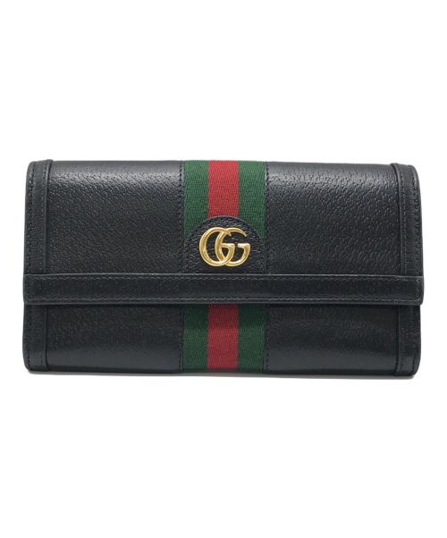 GUCCI（グッチ）GUCCI (グッチ) オフィディア コンチネンタルウォレット ブラック サイズ:下記参照の古着・服飾アイテム