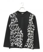 COMME des GARCONSコムデギャルソン）の古着「Edward Goss Printed Long Sleeve T-shirt」｜ブラック