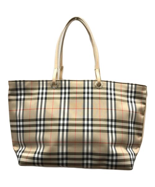 BURBERRY LONDON（バーバリーロンドン）BURBERRY LONDON (バーバリーロンドン) ノバチェック トートバッグ ベージュ サイズ:下記参照の古着・服飾アイテム