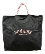 NOMADISノマディス）の古着「ロゴトートバッグ」｜ブラック