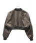 SLY (スライ) VINTAGE F／LEATHER CROP ブラウン サイズ:1：17000円