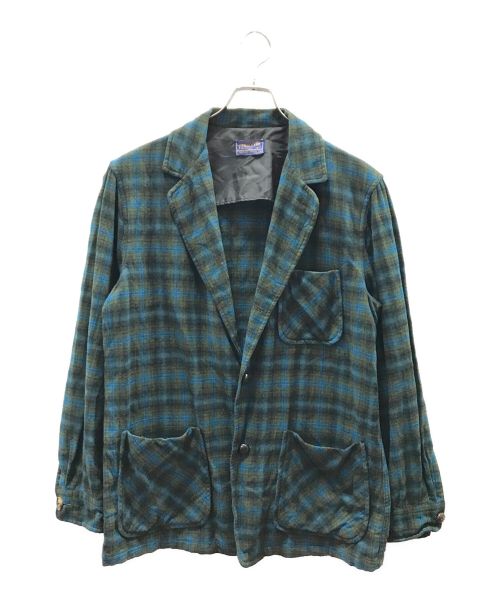 PENDLETON（ペンドルトン）PENDLETON (ペンドルトン) ウールテーラードジャケット グリーン サイズ:Mの古着・服飾アイテム