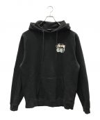 stussyステューシー）の古着「ROLL THE DICE HOODY」｜ブラック