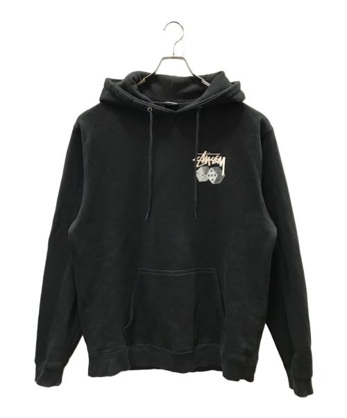 stussy（ステューシー）stussy (ステューシー) ROLL THE DICE HOODY ブラック サイズ:XLの古着・服飾アイテム