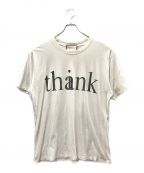 GUCCIグッチ）の古着「THINK THANK ロゴTシャツ」｜アイボリー