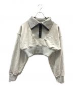 PRANK PROJECTプランクプロジェクト）の古着「Hook Eye Collar Cropped Sweatshirt」｜グレー