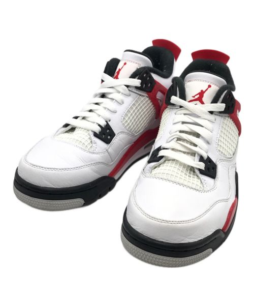 NIKE（ナイキ）NIKE (ナイキ) AIR JORDAN 4 RETRO GS レッド×ホワイト サイズ:24の古着・服飾アイテム