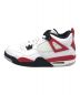 NIKE (ナイキ) AIR JORDAN 4 RETRO GS レッド×ホワイト サイズ:24：14000円