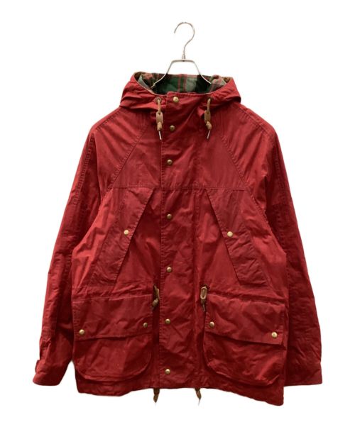 RRL（ダブルアールエル）RRL (ダブルアールエル) オイルドクロスフーデットジャケット レッド サイズ:Mの古着・服飾アイテム