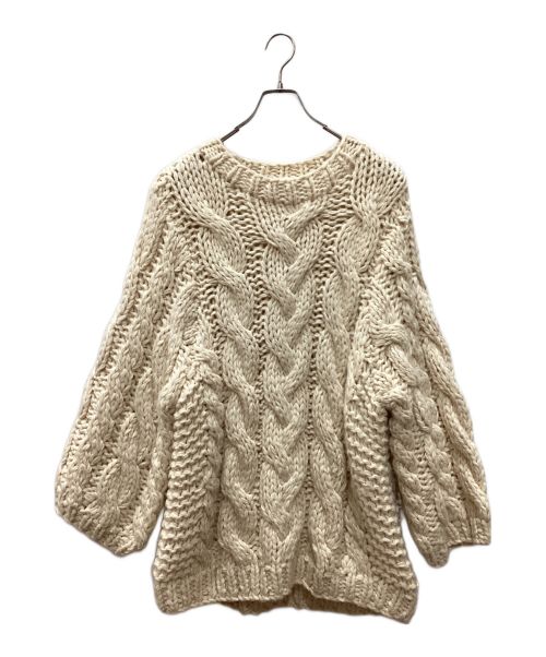 THE TOE（ザ トー）THE TOE (ザ トー) MARAIS HANDMADE KNIT ベージュ サイズ:FREEの古着・服飾アイテム