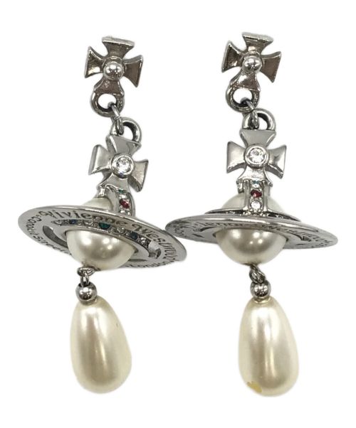 Vivienne Westwood（ヴィヴィアンウエストウッド）Vivienne Westwood (ヴィヴィアンウエストウッド) PEARL DROP EARRINGS シルバー サイズ:下記参照の古着・服飾アイテム