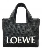 LOEWEロエベ）の古着「BORSA TOTE LOEWE FONT IN RAFIA」｜ブラック