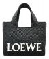 LOEWE（ロエベ）の古着「BORSA TOTE LOEWE FONT IN RAFIA」｜ブラック