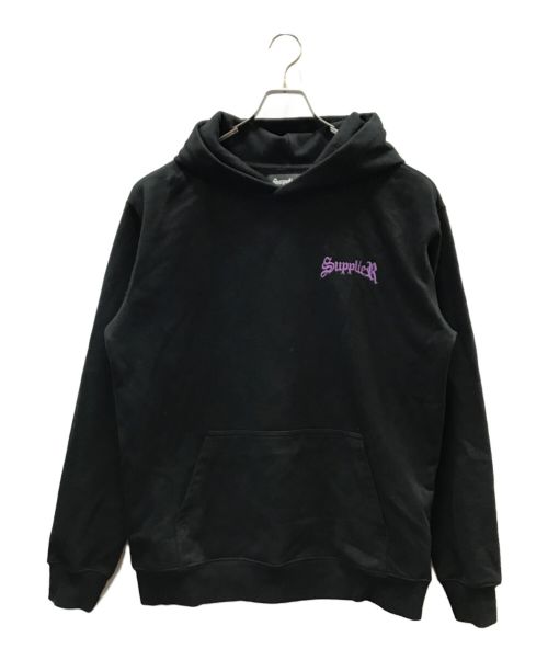 SUPPLIER（サプライヤー）SUPPLIER (サプライヤー) CROSS LOGO HOODIE ブラック サイズ:Lの古着・服飾アイテム