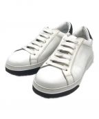 DSQUARED2ディースクエアード）の古着「White leather Bumper sneakers」｜ホワイト