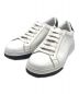 DSQUARED2（ディースクエアード）の古着「White leather Bumper sneakers」｜ホワイト