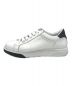 DSQUARED2 (ディースクエアード) White leather Bumper sneakers ホワイト サイズ:40：13000円