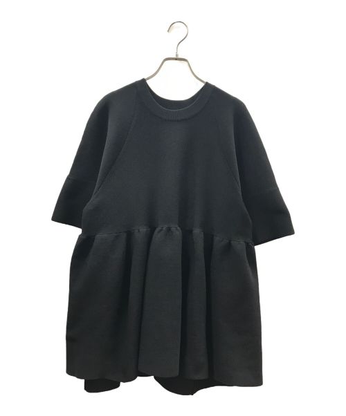 CLANE（クラネ）CLANE (クラネ) BALLON GAHER FNIT TOPS ブラック サイズ:FREEの古着・服飾アイテム