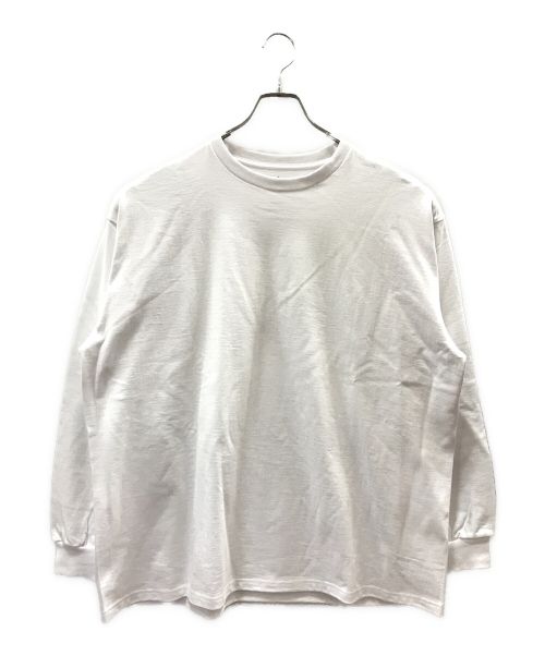 Graphpaper（グラフペーパー）Graphpaper (グラフペーパー) Heavy Weight L/S Oversized Tee ホワイト サイズ:Sの古着・服飾アイテム