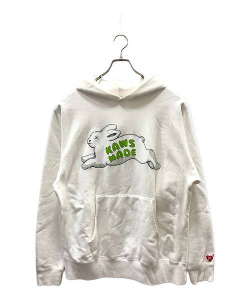 HUMAN MADE（ヒューマンメイド）HUMAN MADE (ヒューマンメイド) KAWS MADE Hoodie ホワイト サイズ:XLの古着・服飾アイテム