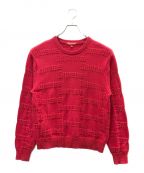 SUPREMEシュプリーム）の古着「RAISED LOGO SWEATER」｜レッド