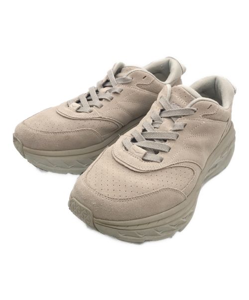 HOKAONEONE（ホカオネオネ）HOKAONEONE (ホカオネオネ) Bondi L Suede ベージュ サイズ:28の古着・服飾アイテム