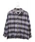 WACKO MARIA（ワコマリア）の古着「OMBRE CHECK OPEN COLLAR SHIRT L/S -TYPE 4-」｜パープル