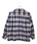 WACKO MARIA (ワコマリア) OMBRE CHECK OPEN COLLAR SHIRT L/S -TYPE 4- パープル サイズ:L：24000円