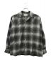 WACKO MARIA（ワコマリア）の古着「OMBRE CHECK OPEN COLLAR SHIRT L/S -TYPE 4-」｜グレー