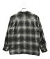 WACKO MARIA (ワコマリア) OMBRE CHECK OPEN COLLAR SHIRT L/S -TYPE 4- グレー サイズ:L：25000円