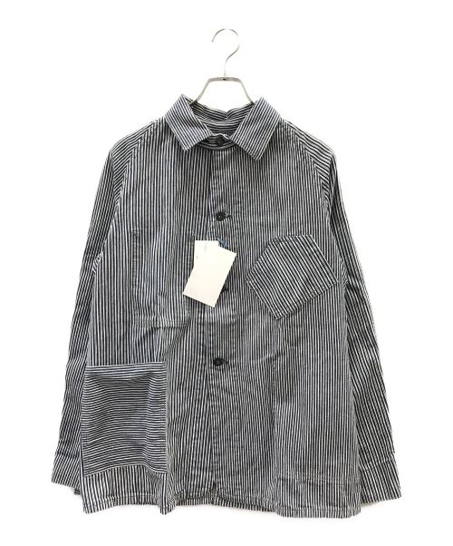 POST O'ALLS（ポストオーバーオールズ）POST O'ALLS (ポストオーバーオールズ) WAREHOUSE (ウエアハウス) BEAMS PLUS (ビームスプラス) 別注Coverall Hickory グレー サイズ:S 未使用品の古着・服飾アイテム