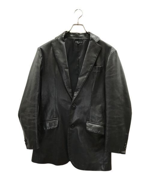 Y'2 leather（ワイツーレザー）Y'2 leather (ワイツーレザー) ラムレザーテーラードジャケット ブラック サイズ:Lの古着・服飾アイテム