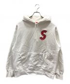 SUPREMEシュプリーム）の古着「S LOGO HOODED SWEATSHIRT」｜ホワイト