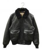 AVIREXアヴィレックス）の古着「G-1 FLIGHT JACKET ANTIQUE LAMB」｜ブラック