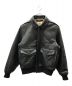 AVIREX（アヴィレックス）の古着「A-2 FLIGHT JACKET ANTIQUE LANB」｜ブラック