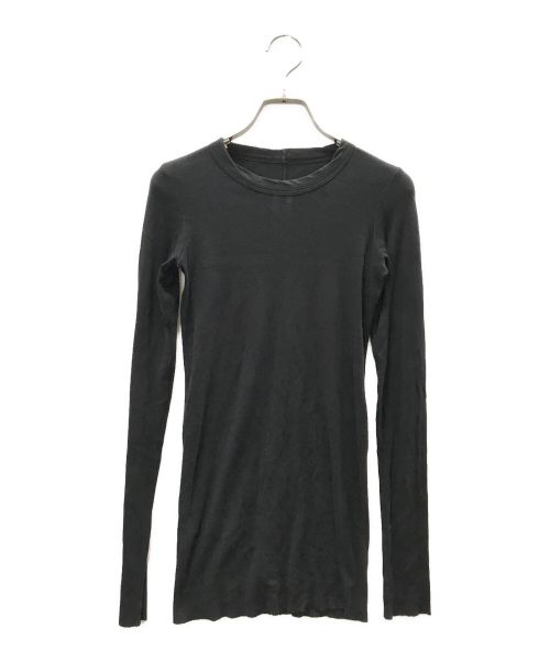 RICK OWENS（リックオウエンス）RICK OWENS (リックオウエンス) RIB LONG SLEEVE T-SHIRT ブラック サイズ:2の古着・服飾アイテム