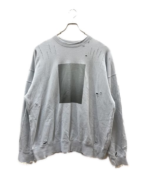 stein（シュタイン）stein (シュタイン) OVERSIZED REBUILD SWEAT LS ブルー サイズ:Lの古着・服飾アイテム