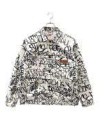 SUPREME×COMME des GARCONS SHIRTシュプリーム×コムデギャルソンシャツ）の古着「W Printed Canvas Chore coat」｜ホワイト