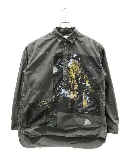 and wander（アンドワンダー）and wander (アンドワンダー) THE VOID CORDURA shirt グレー サイズ:Lの古着・服飾アイテム