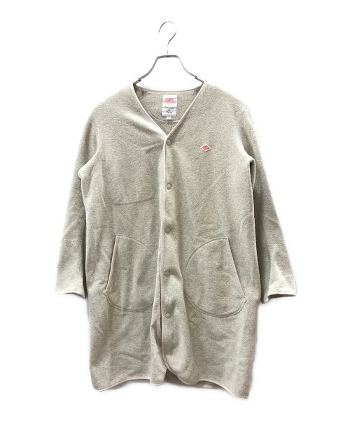 DANTON（ダントン）DANTON (ダントン) フリースカラーレスコート アイボリー サイズ:36の古着・服飾アイテム