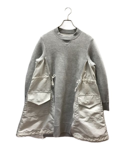 sacai（サカイ）sacai (サカイ) Sponge Sweat MA-1 Dress グレー サイズ:2の古着・服飾アイテム