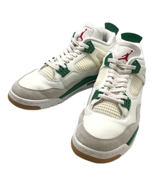 NIKE（ナイキ）NIKE (ナイキ) AIR JORDAN 4 RETRO SP ホワイト×グリーン サイズ:29の古着・服飾アイテム