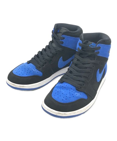 NIKE（ナイキ）NIKE (ナイキ) AIR JORDAN 1 RETRO HIGH OG ブラック×ブルー サイズ:25.5の古着・服飾アイテム