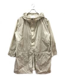 FACCIES（ファッチーズ）の古着「NYLON 2WAY SNOW PARKA」｜ベージュ